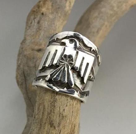 Reeves　Post　Thunderbird　練馬のインディアンジュエリー・雑貨のお店　Ring　Little　Pinetree　Trading　Navajo　Sunshine